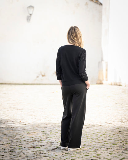 Marble Sweater 8052 Black