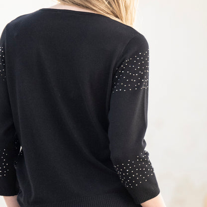 Marble Sweater 8052 Black