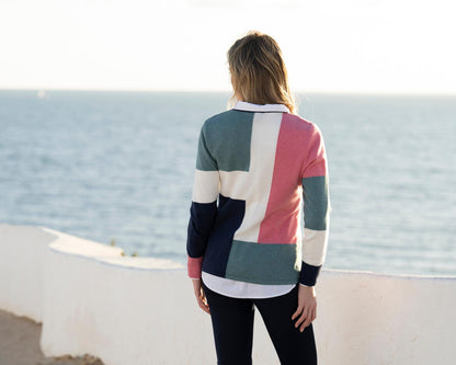 Marble Sweater 8055 Pink