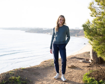 Marble Sweater 8100 Sea Foam