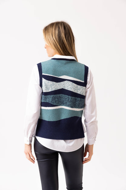 Marble Vest Top 8107 Sea Foam