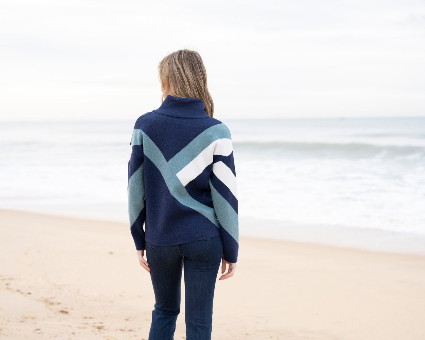 Marble Sweater 8109 Sea Foam