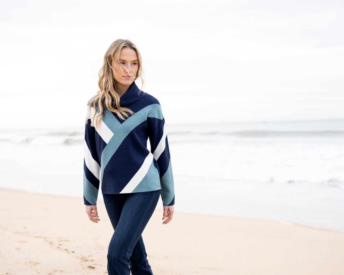 Marble Sweater 8109 Sea Foam
