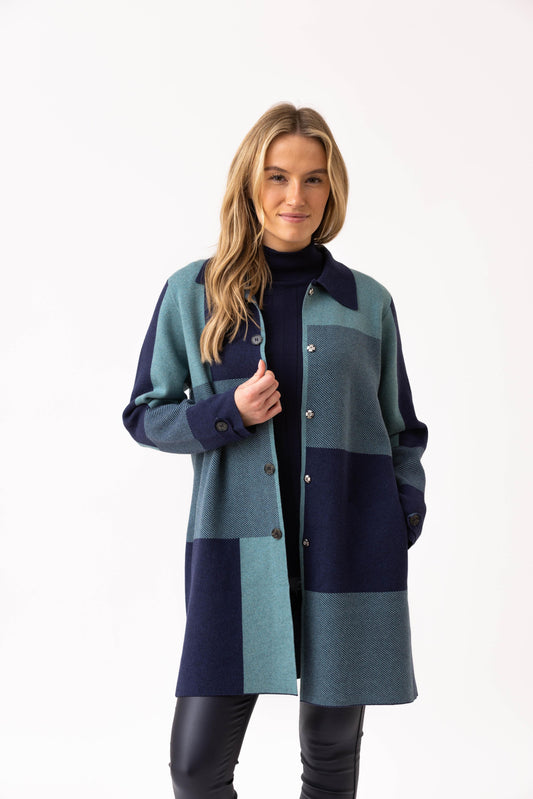 Marble Cardigan 8110 Sea Foam