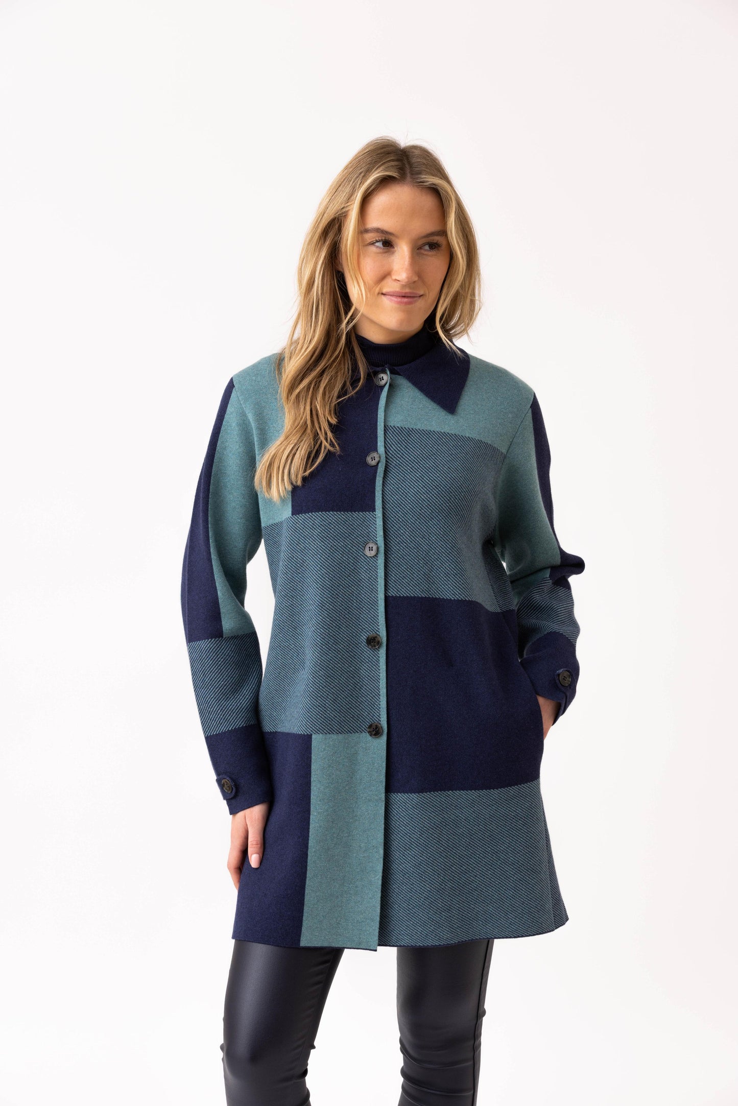 Marble Cardigan 8110 Sea Foam