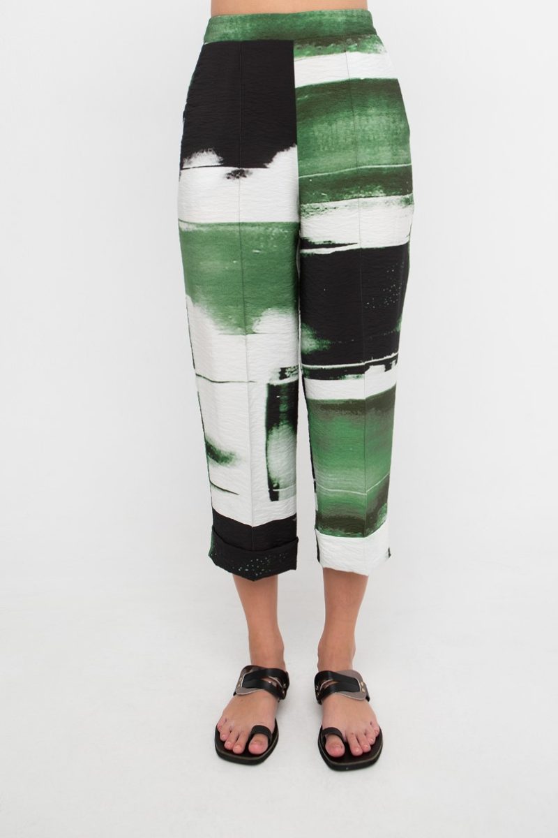 Ozai N Ku Trousers 861294 Green Bricks