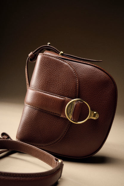 Barbour Elm Leather Bag Brown