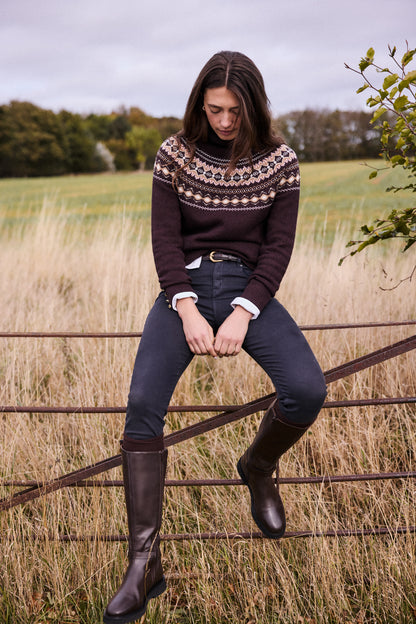 Barbour Darwen Knit Seal Brown