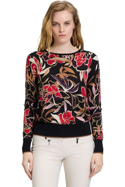 AW24 Betty Barclay Floral Sweater