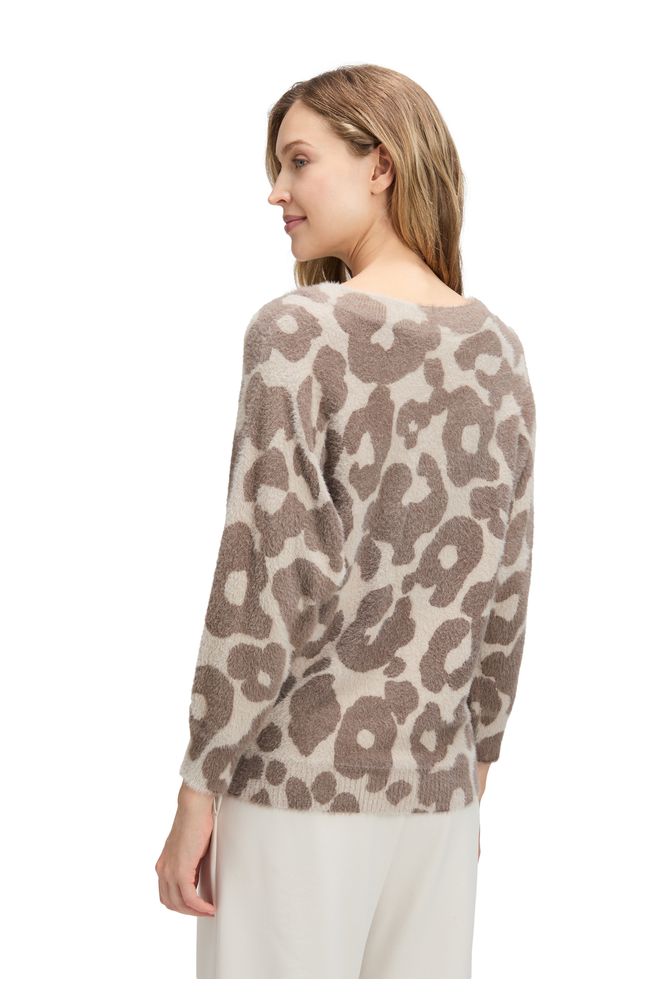 Betty Barclay Taupe Animal Print Knit
