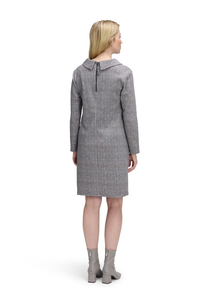 Betty Barclay Grey/Beige Checked Dress