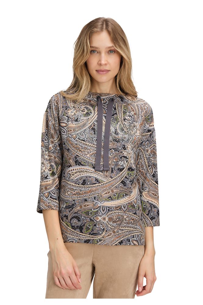 Betty Barclay Grey Paisley Print Sweatshirt