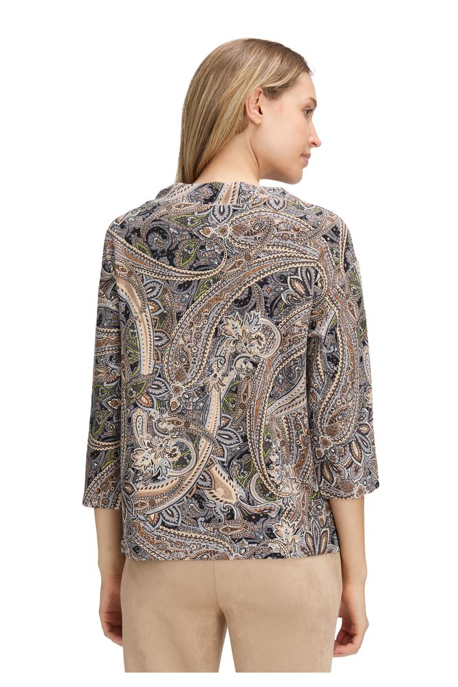 Betty Barclay Grey Paisley Print Sweatshirt