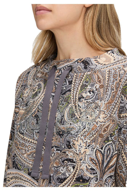 Betty Barclay Grey Paisley Print Sweatshirt