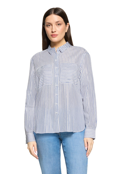 Betty Barclay White/Blue Blouse 8024/1856