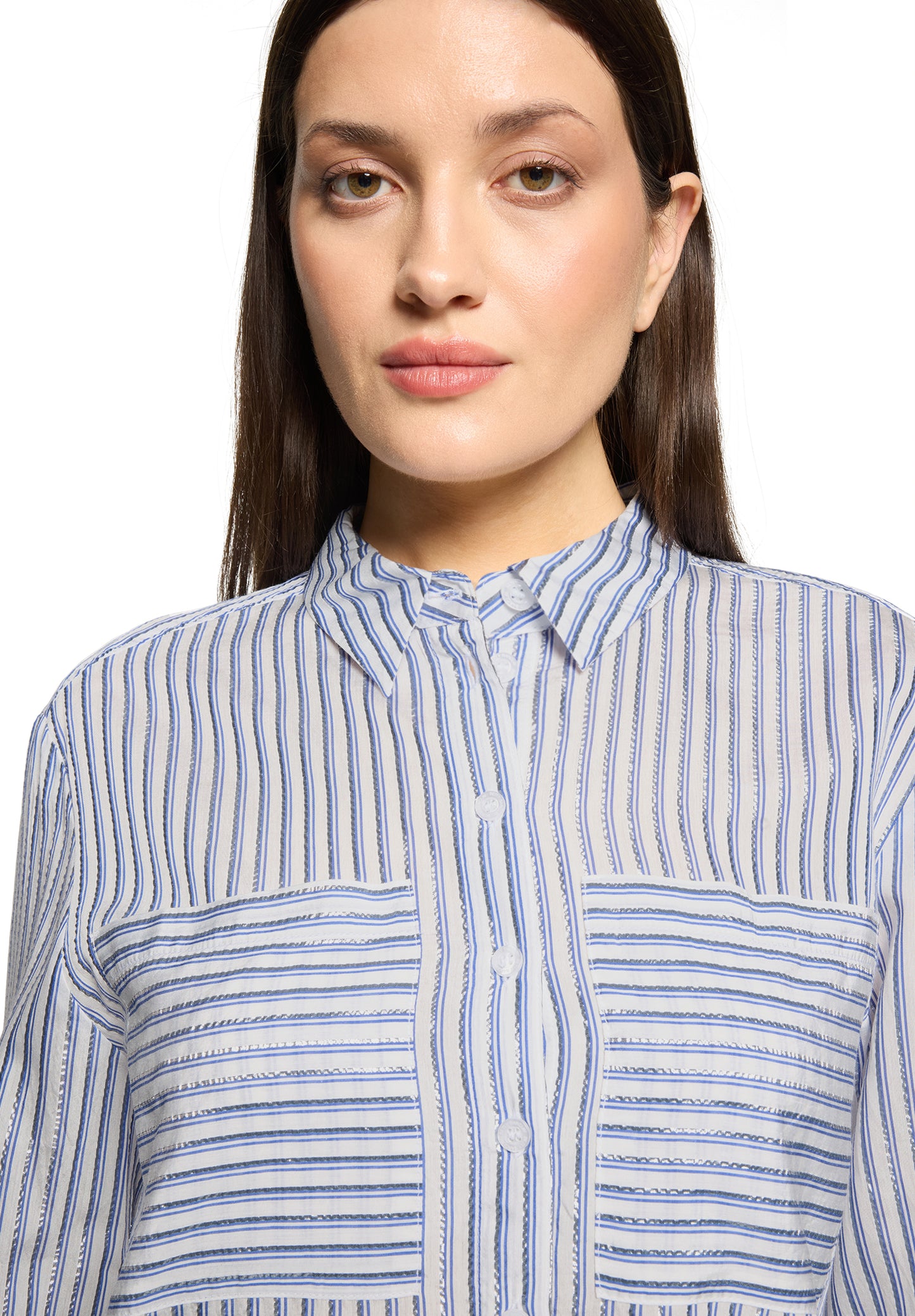 Betty Barclay White/Blue Blouse 8024/1856