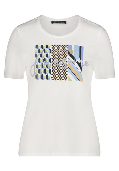 Betty Barclay Patch Cream/Green T-Shirt 2753/1092