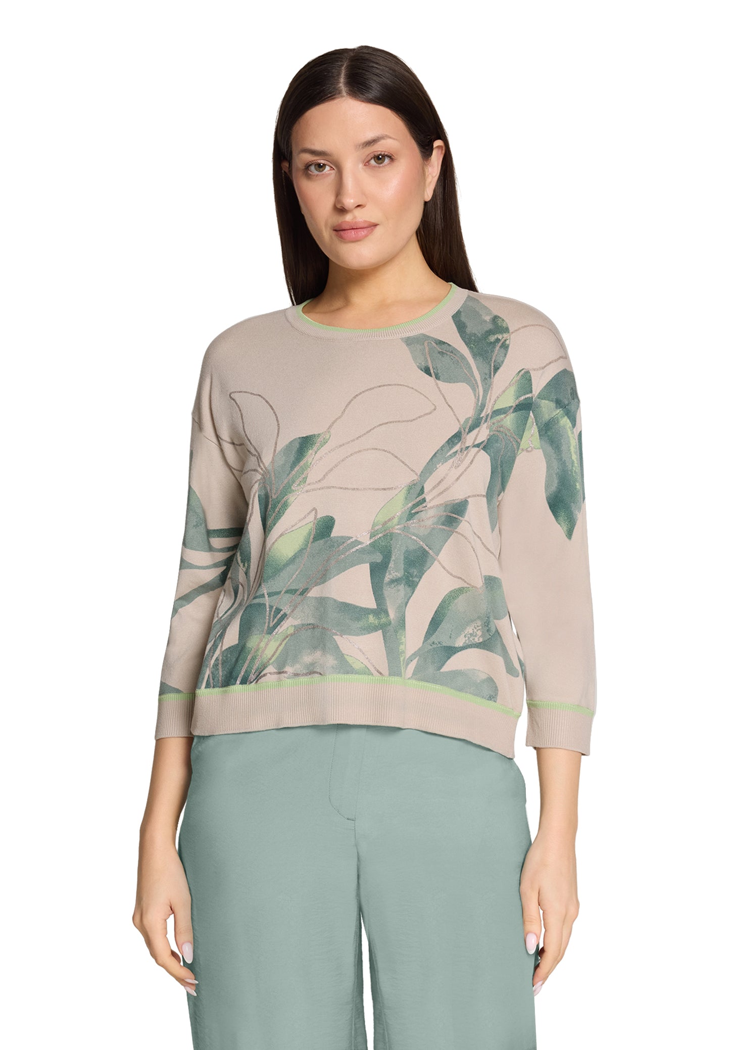 Betty Barclay Beige/Green Knit 5412/1809