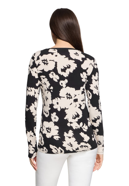 Betty Barclay Top Black/Cream 2713/1778