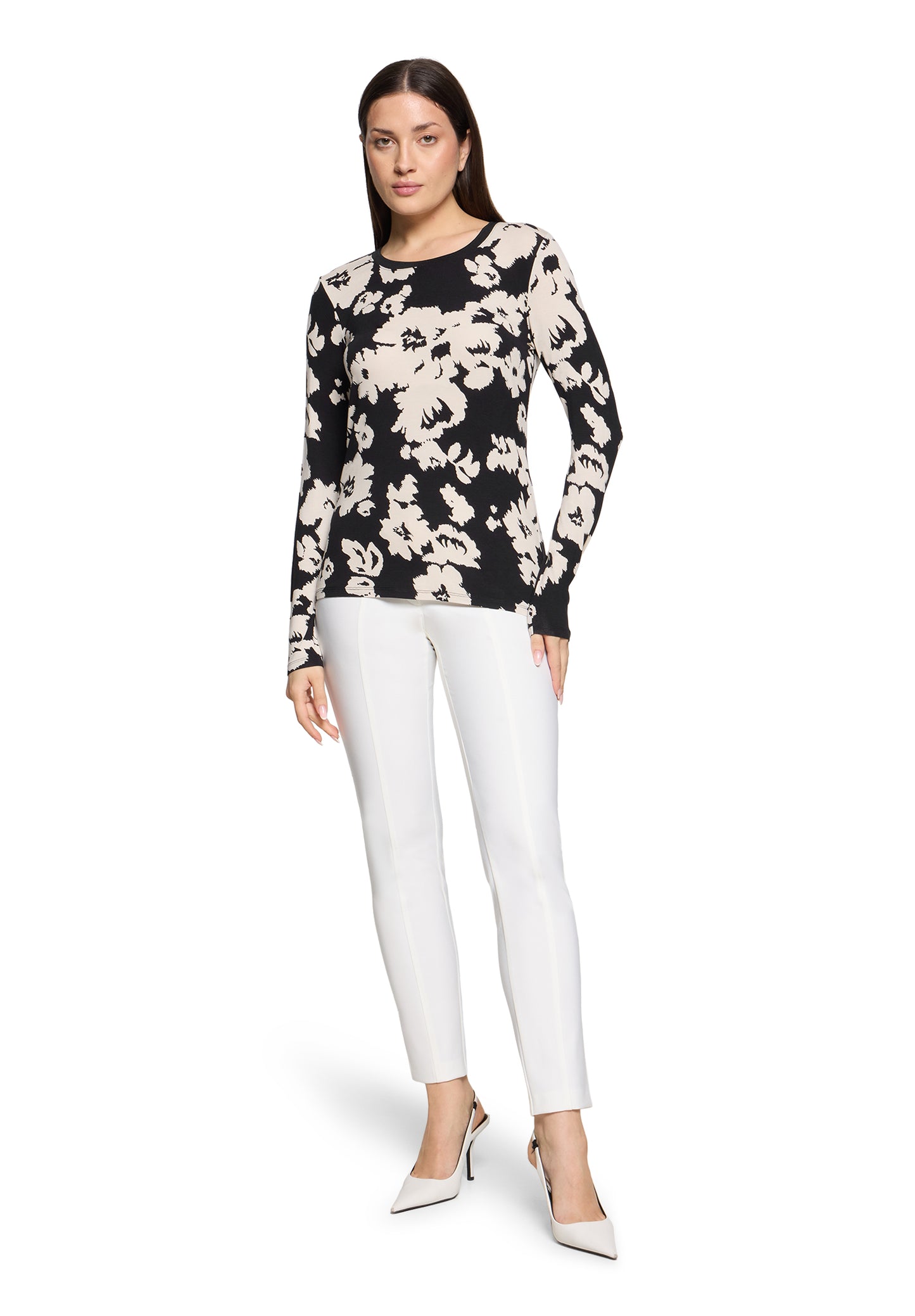 Betty Barclay Top Black/Cream 2713/1778