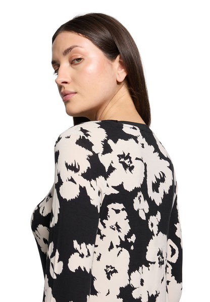 Betty Barclay Top Black/Cream 2713/1778