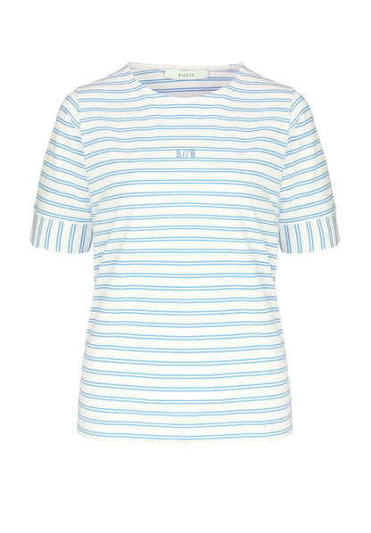 Bianca Dinia Stripe T-shirt - Blue Vision