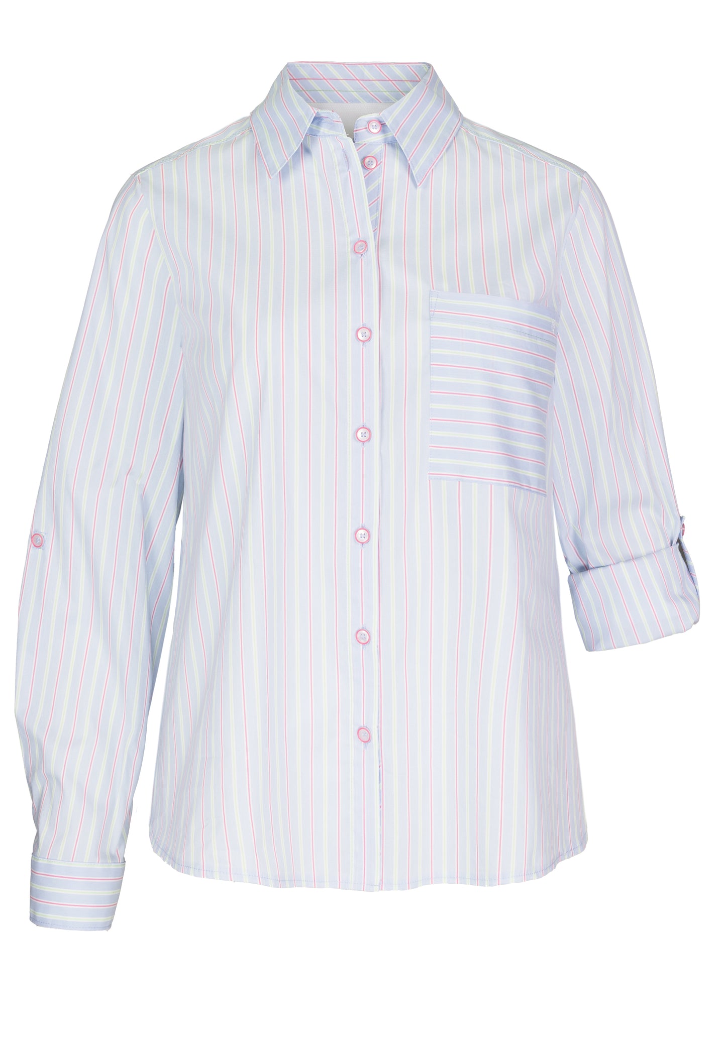Bianca Anina Stripe Blouse - Blue Vision