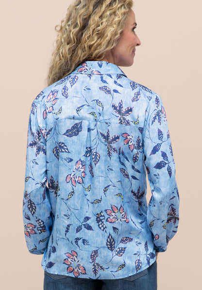 Bianca Adina Blouse - Blue Vision