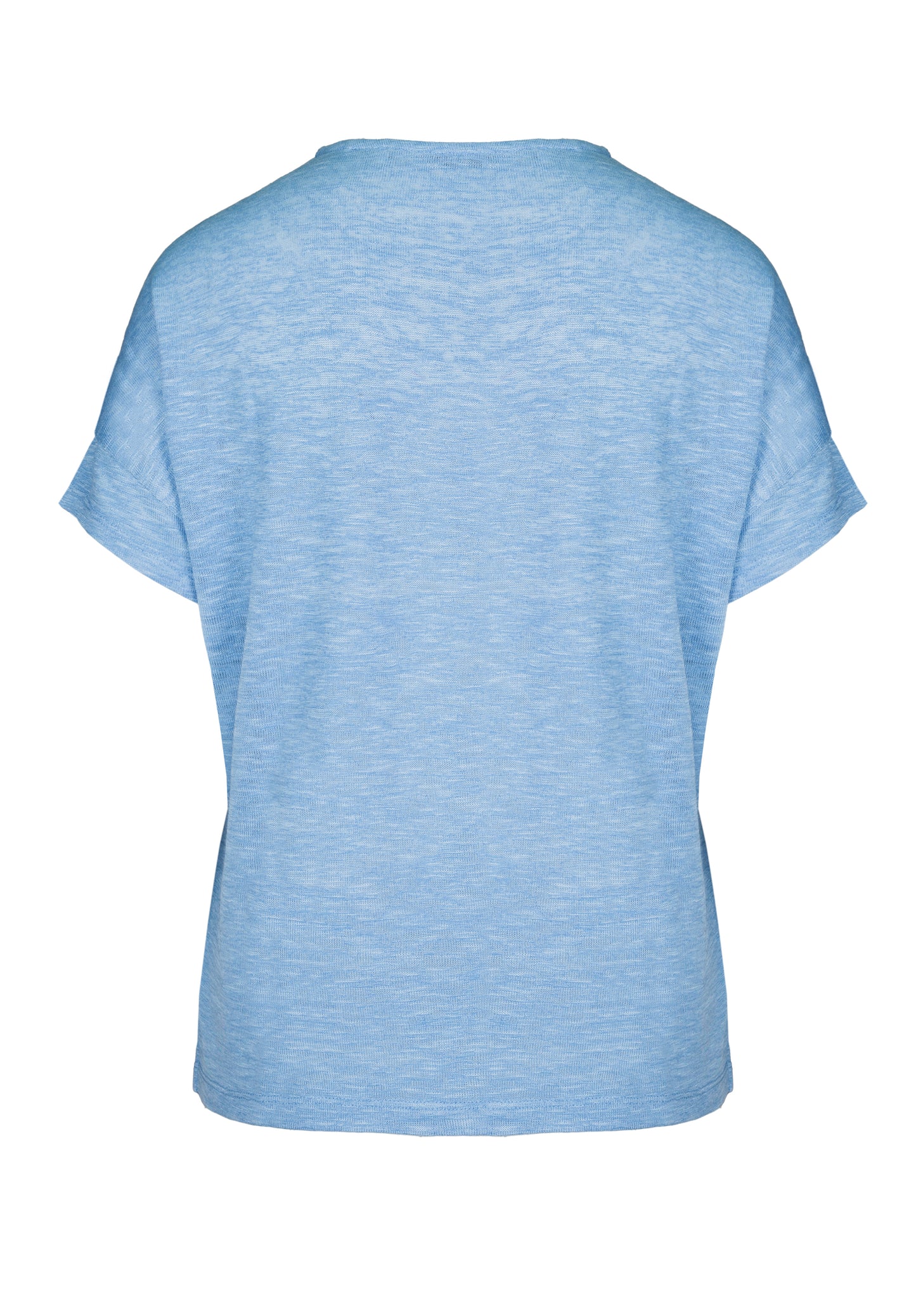 Bianca Julie V-Neck T-shirt - Blue Vision