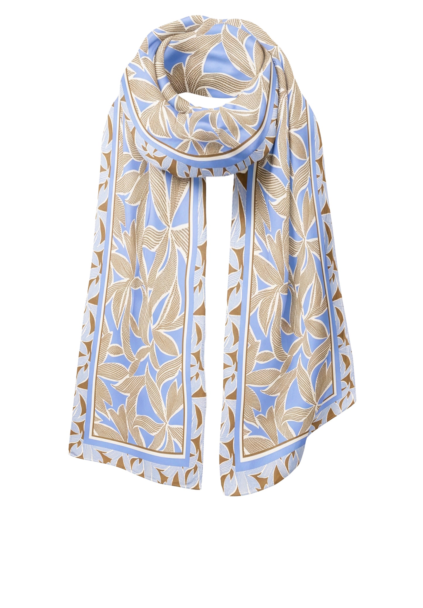 Bianca Saba Print Scarf Blue