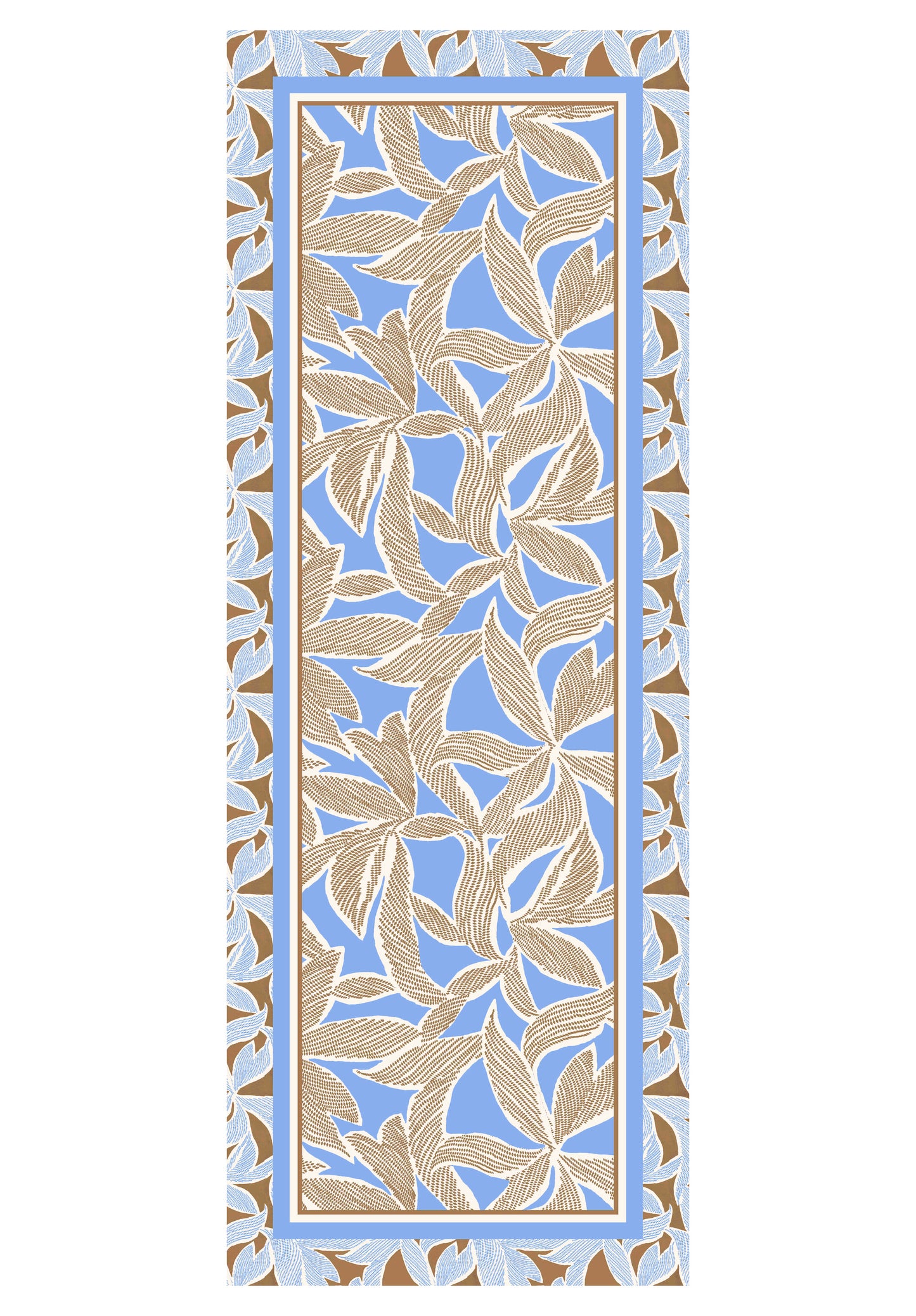 Bianca Saba Print Scarf Blue