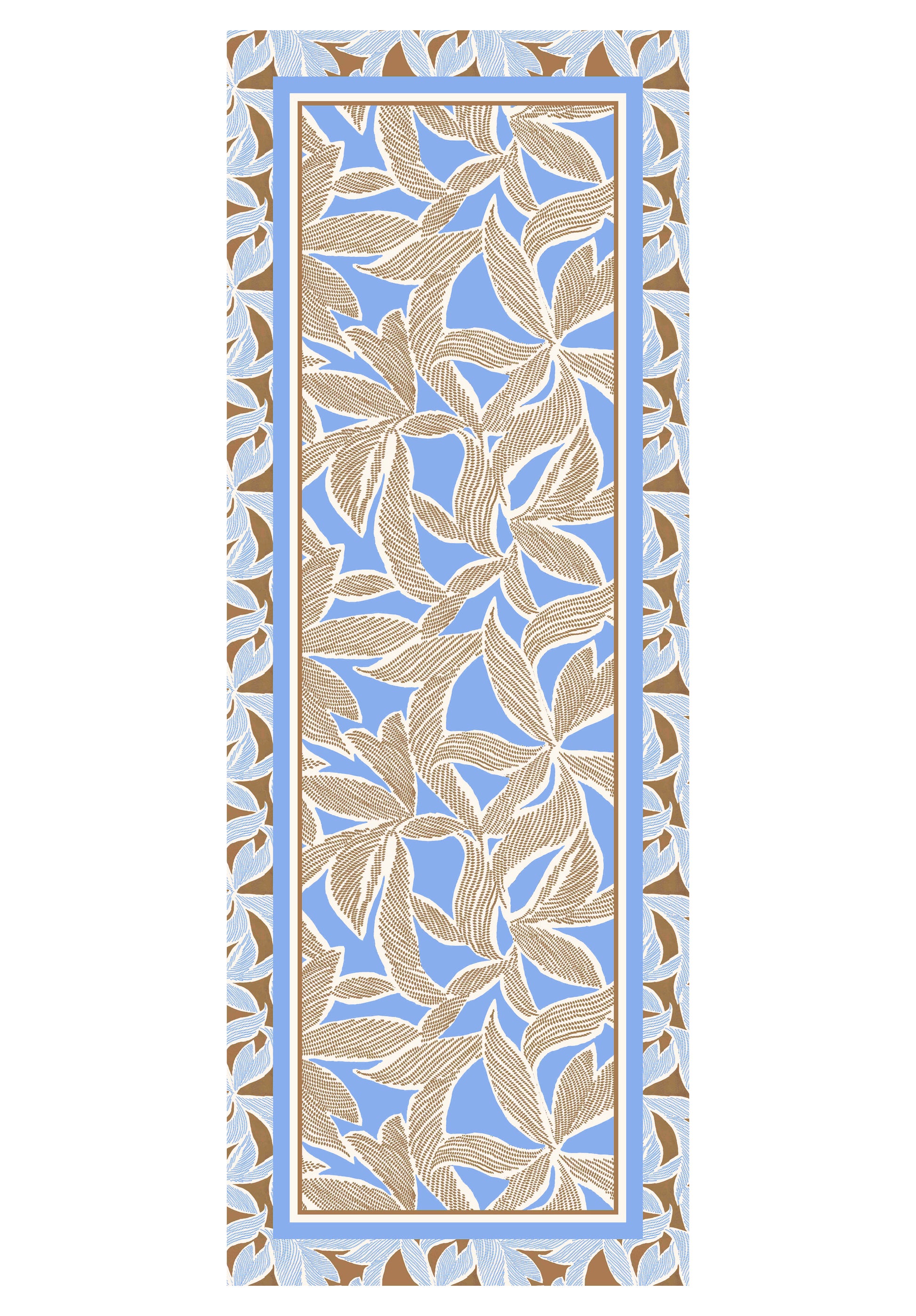 Bianca Saba Print Scarf Blue
