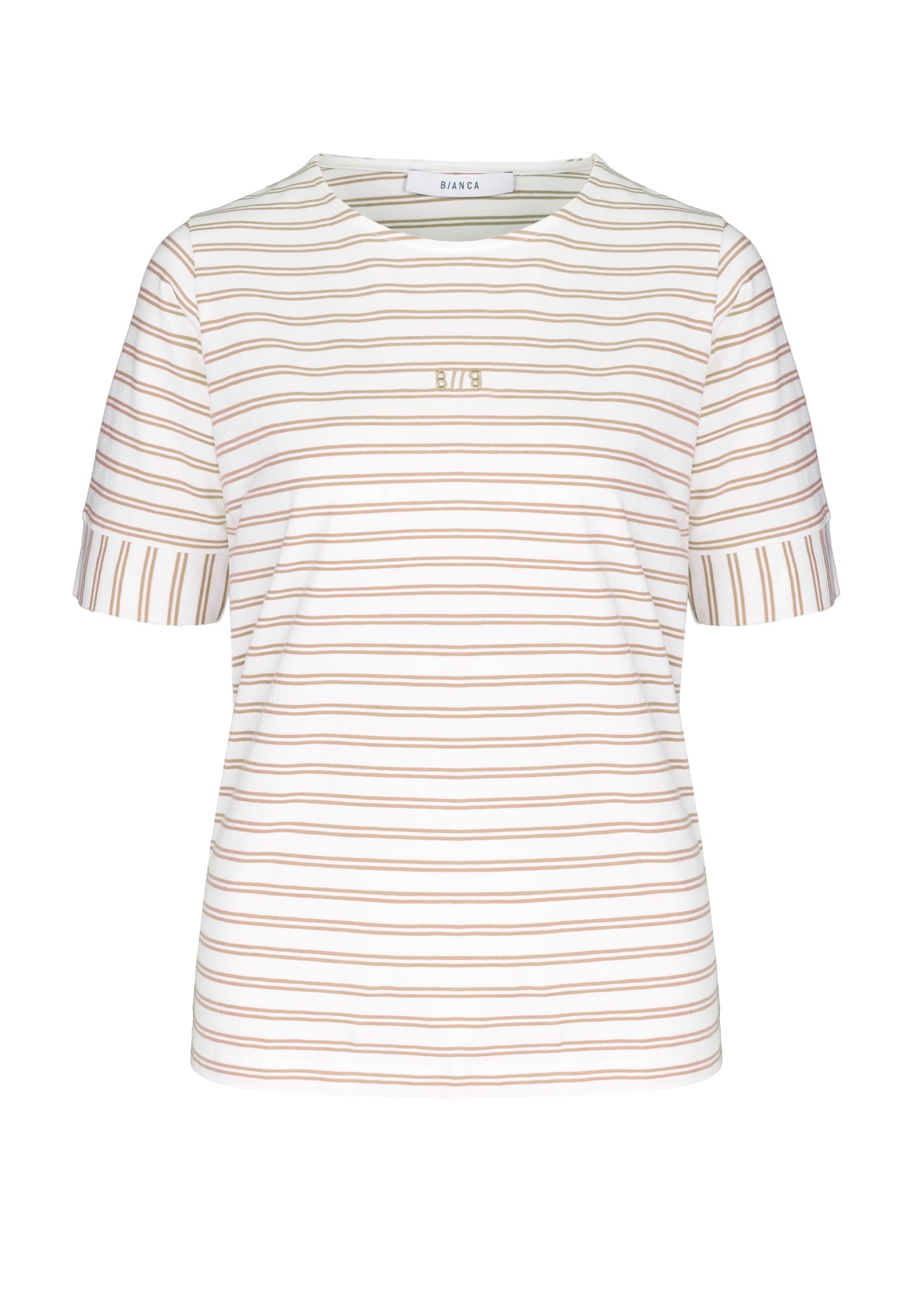 Bianca Dinia Stripe T-shirt - Taupe