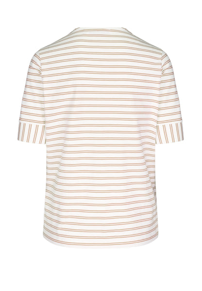 Bianca Dinia Stripe T-shirt - Taupe