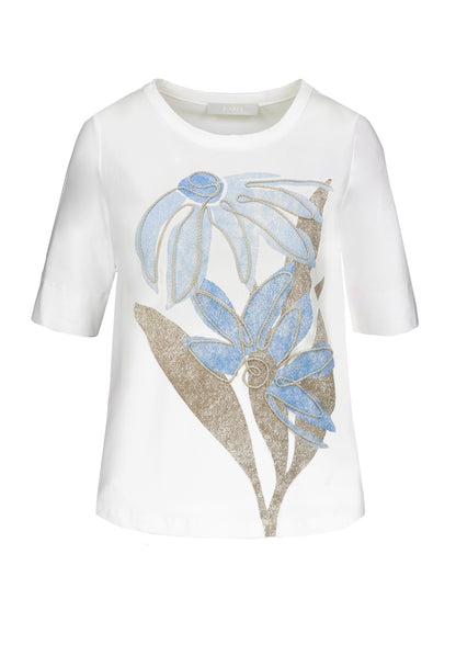 Bianca Dinia Floral T-Shirt White