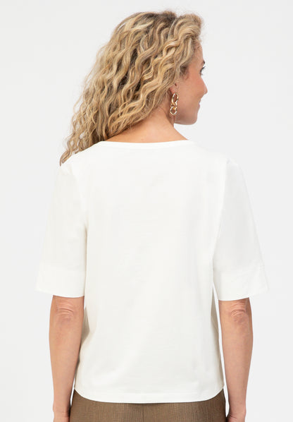 Bianca Dinia Floral T-Shirt White