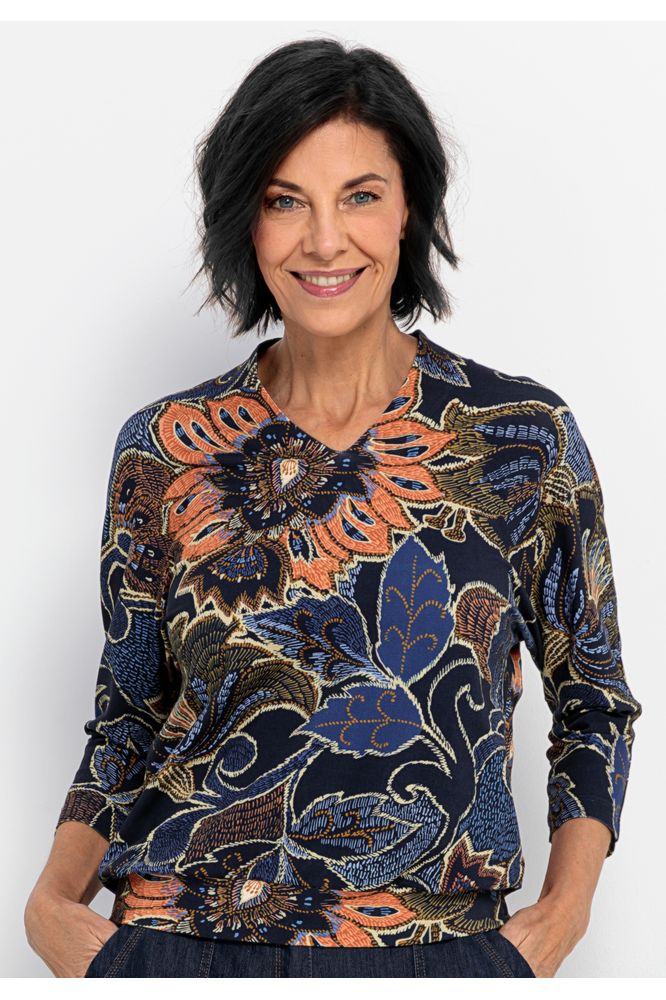 Bianca Blue Mix Kayla Blouse