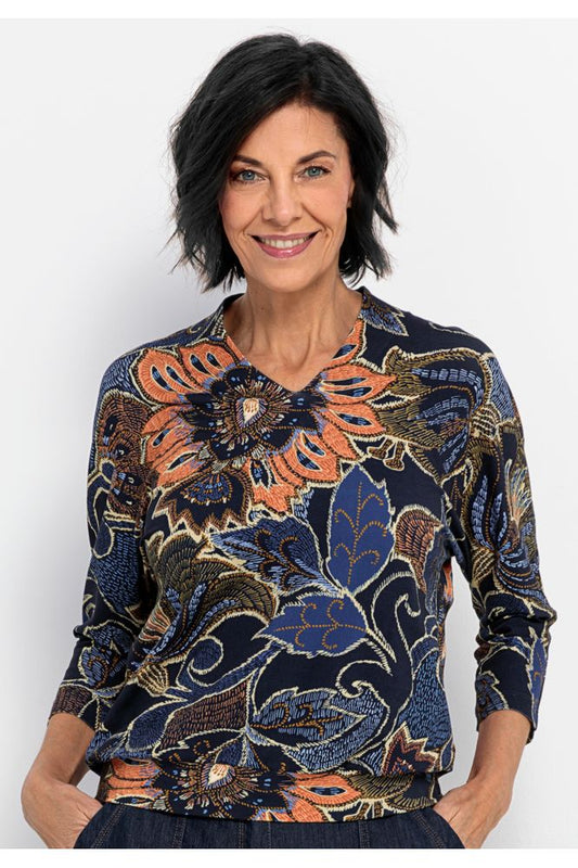 Bianca Blue Mix Kayla Blouse