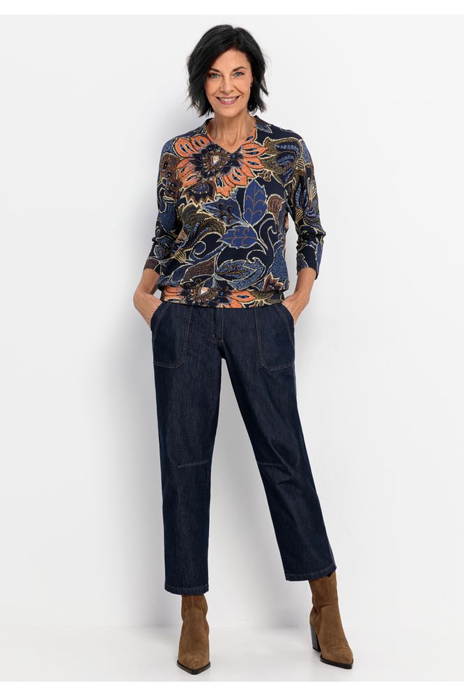 Bianca Blue Mix Kayla Blouse