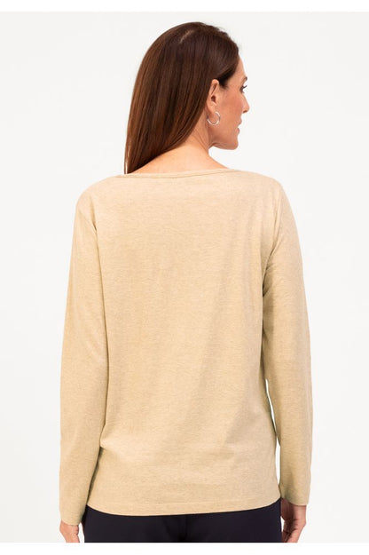 Bianca Toffee Melange Dami Top