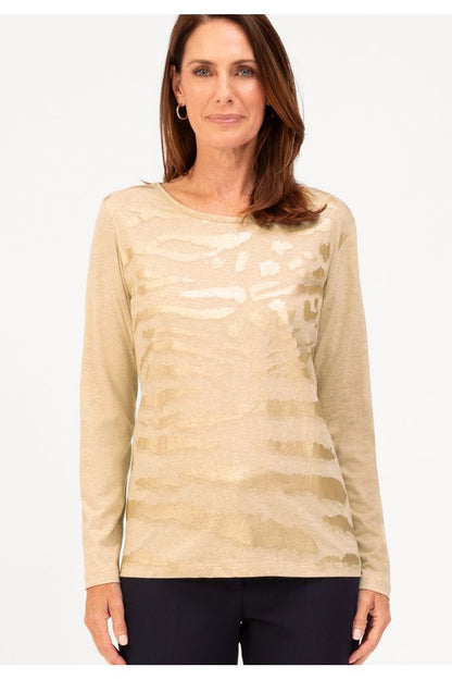 Bianca Toffee Melange Dami Top