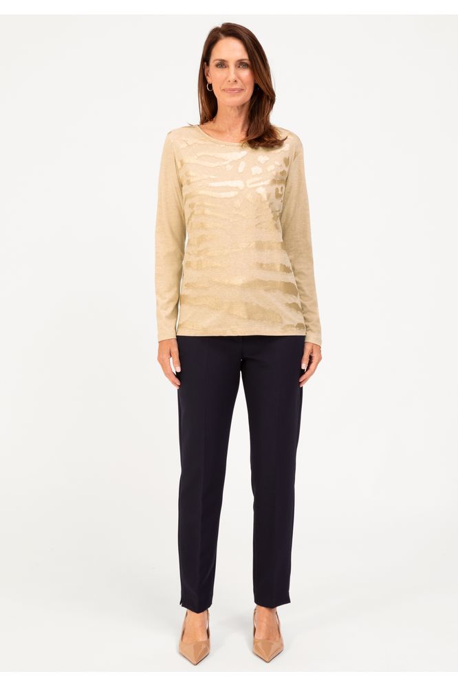 Bianca Toffee Melange Dami Top
