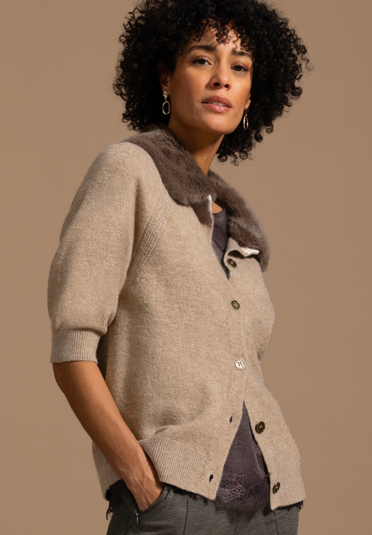 Bianca Dita Knit Light Cognac