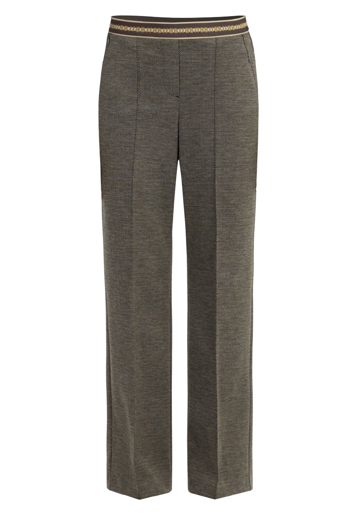 Bianca Parigi Pull-on Trousers Brown Mix
