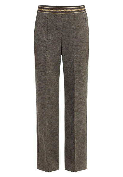 Bianca Parigi Pull-on Trousers Brown Mix