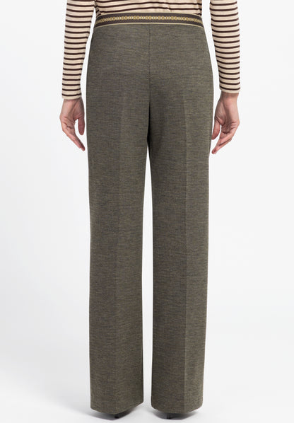 Bianca Parigi Pull-on Trousers Brown Mix