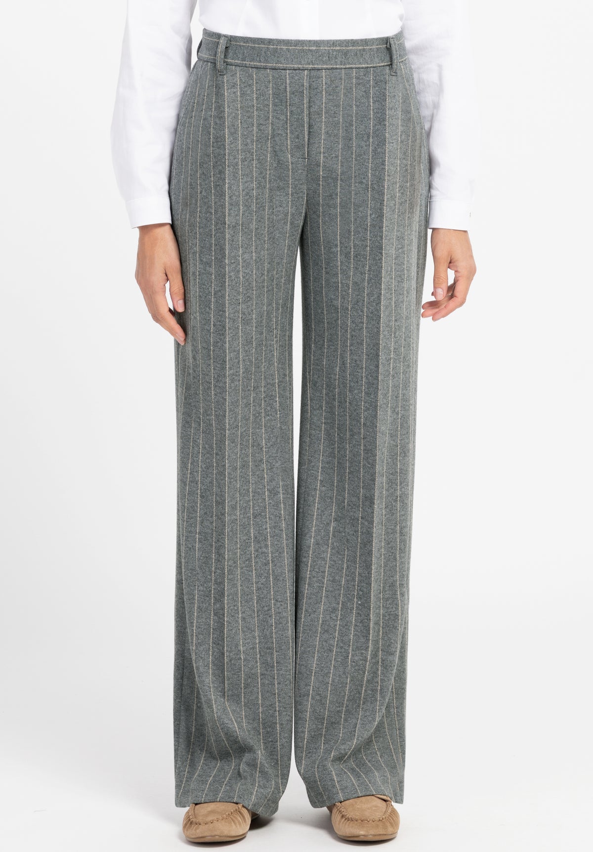 Bianca Parigi Pull-on Trousers Grey Mix
