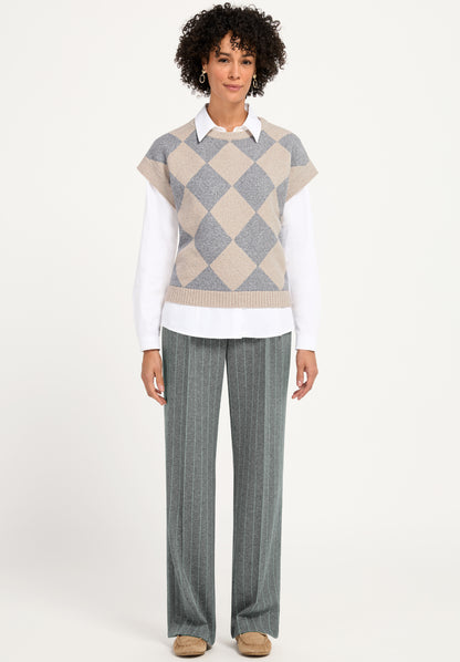Bianca Parigi Pull-on Trousers Grey Mix