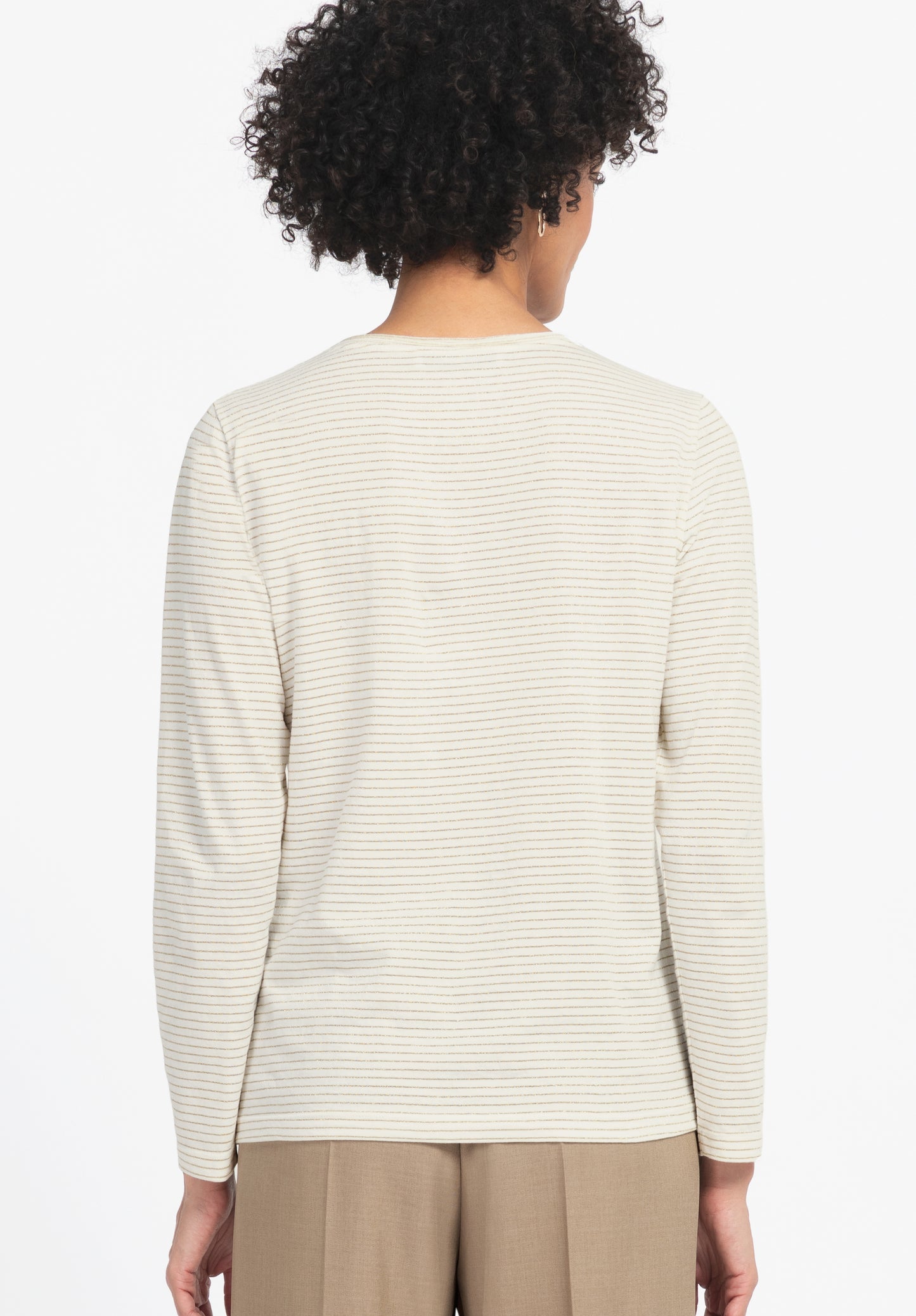 Bianca Dami Stripe Top Creme