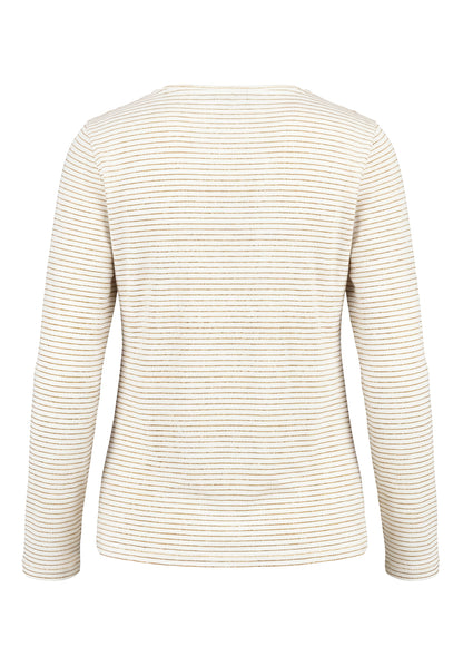 Bianca Dami Stripe Top Creme